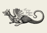 Antique Flying Dragon Vintage Myth Poster | Fine Art & Canvas | Patroa Studio — Ansicht 3