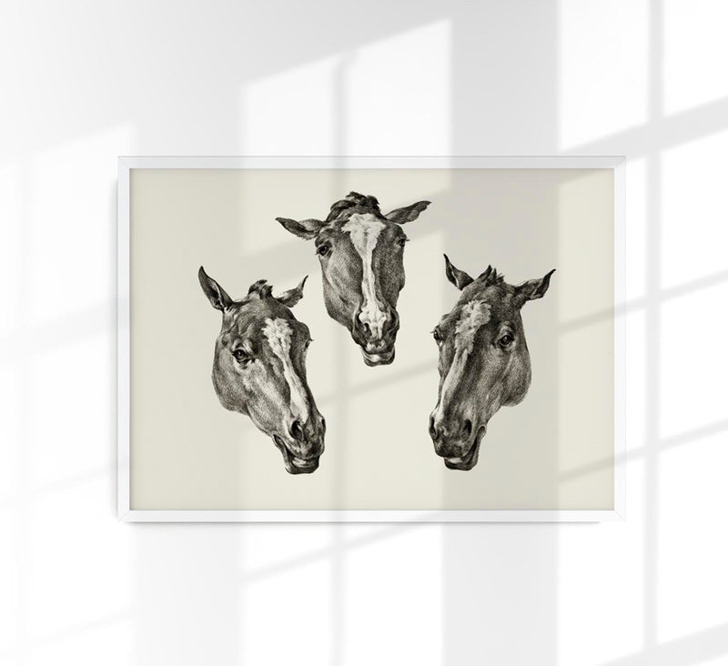 Kumple Horses Poster – Vintage Illustration Berlin — Patroa Studio