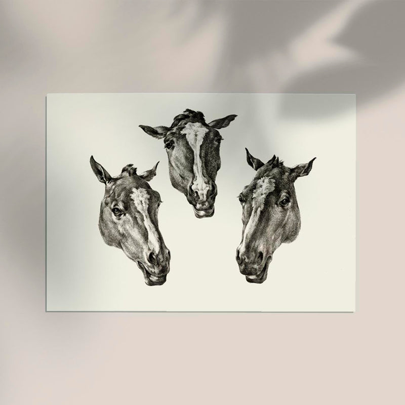 Kumple Horses Poster – Vintage Illustration Berlin — Ansicht 2