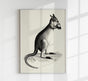 Kangaroo Poster – UV-beständiger Kunstdruck auf Archivpapier