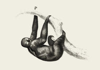 Antique Sloth Poster – Vintage Illustration Fine Art Print | Canvas Option — Ansicht 3