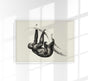 Antique Sloth Poster – Vintage Illustration Fine Art Print | Canvas Option
