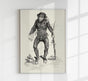 Antique Smiling Monkey – Vintage Animal Poster | Fine Art Print or Canvas
