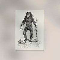 Antique Smiling Monkey – Vintage Animal Poster | Fine Art Print or Canvas — Ansicht 2