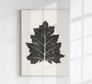 Antique Leaf Poster – Fine Art Print | Vintage Botanical | UV‑resistent
