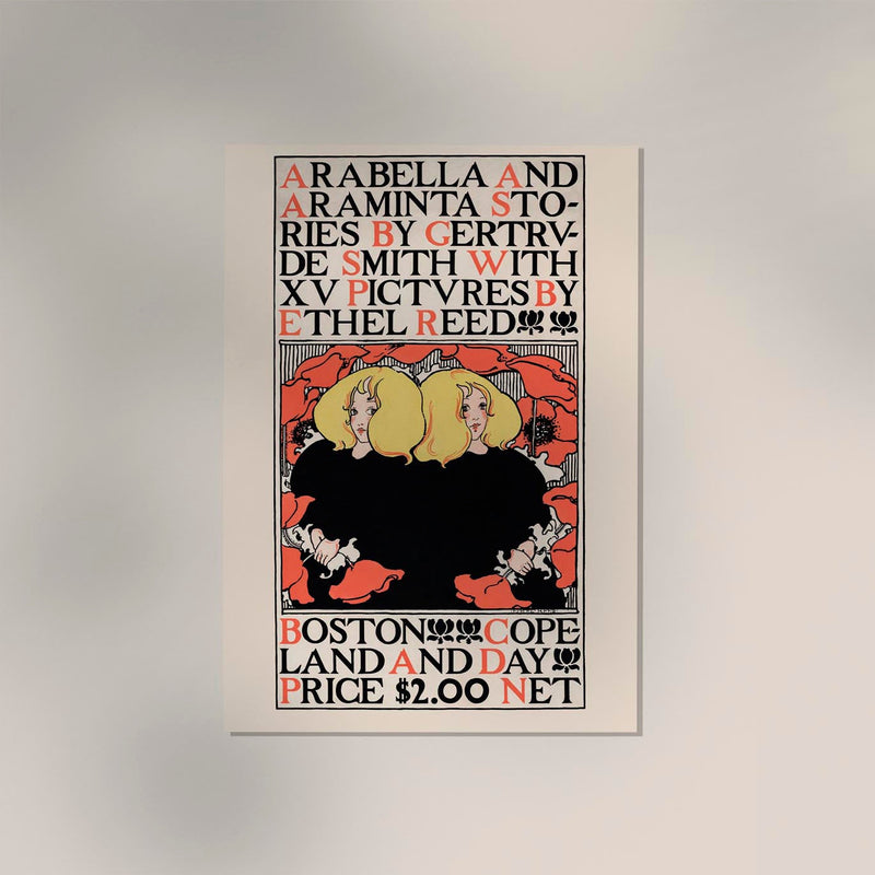 Arabella and Araminta Stories by Ethel Reed – Art Print Vintage Poster — Ansicht 2