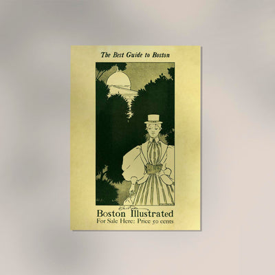 The Best Guide to Boston by Ethel Reed – Vintage Kunstdruck