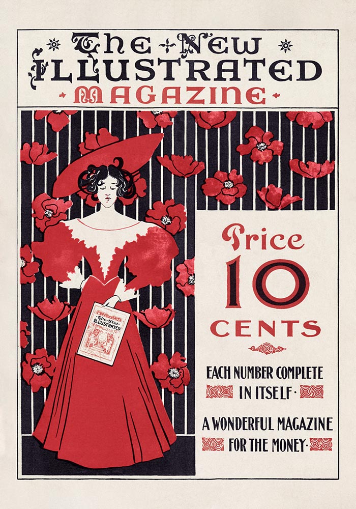 The New Illustrated Magazine by Ethel Reed – Kunstdruck Poster — Ansicht 3