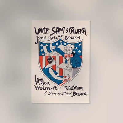 Uncle Sam's Church – Vintage Poster by Ethel Reed