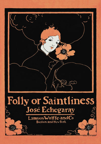 Folly or Saintliness Vintage Poster – Ethel Reed Kunstdruck