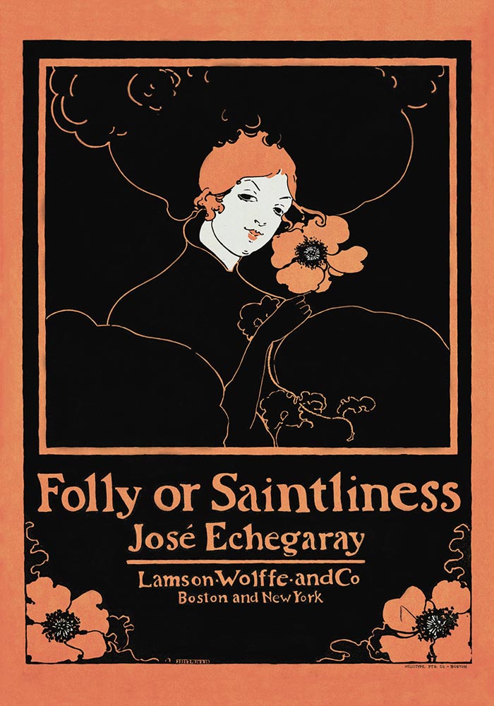 Folly or Saintliness Vintage Poster – Ethel Reed Kunstdruck — Ansicht 3