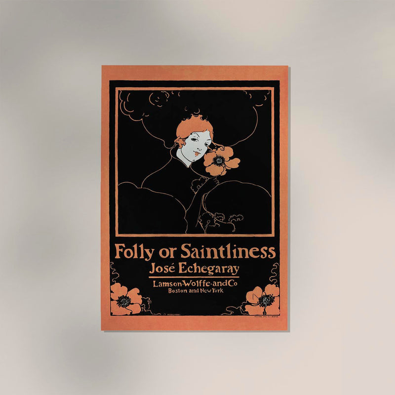 Folly or Saintliness Vintage Poster – Ethel Reed Kunstdruck — Ansicht 2