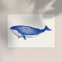 Blue Whale Art Print – Fine Art Poster | Coastal Design | Patroa Studio — Ansicht 3