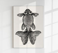 Fish with Big Eyes Antique Print – Vintage Marine Animal Art Print — Ansicht 1