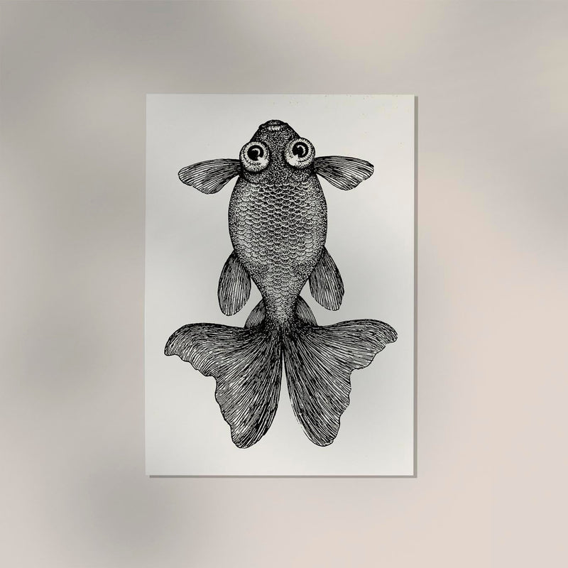 Fish with Big Eyes Antique Print – Vintage Marine Animal Art Print — Ansicht 3
