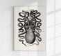 Octopus Front Antique Print – Art Print Octopus