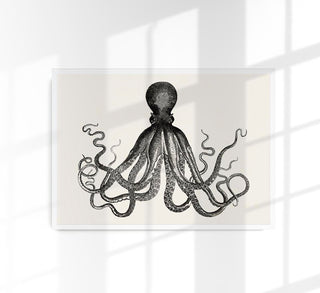 Octopus Antique Print - Historical Marine Illustration Fine Art Poster