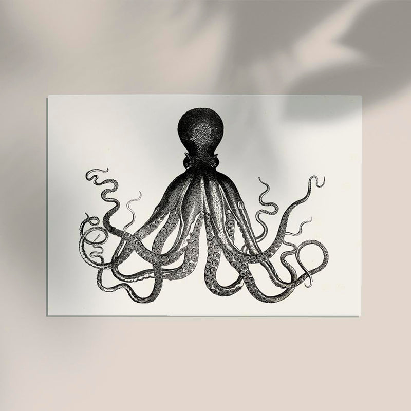 Octopus Antique Print - Historical Marine Illustration Fine Art Poster — Ansicht 3
