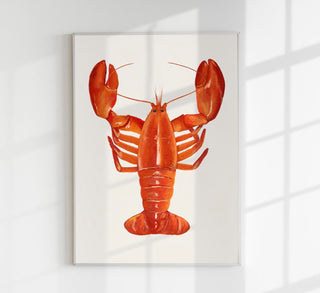 The Red Lobster Antique Print – Fine Art | UV-Resistant | Handmade