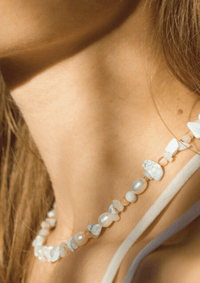 Romina Pearl Necklace – handmade freshwater pearls, choice of stainless steel clasp — Ansicht 6