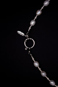 Rosali Pearl Necklace – Miyuki & Freshwater Pearls | Handmade | Silver Clasp — Ansicht 1
