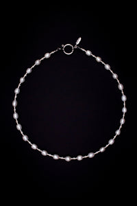 Rosali Pearl Necklace – Miyuki & Freshwater Pearls | Handmade | Silver Clasp — Ansicht 2