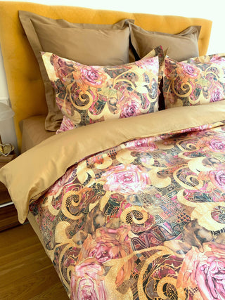 Bed linen set Rosengarten 100% mercerized cotton satin 300 TC easy-iron