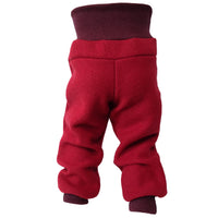 Kinderhose aus Bio-Wolle – Wollwalk, Rot, Mitwachsend — Ansicht 1