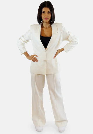 Gabi Sustainable Organic Linen Blazer, white | Organic linen | Classic design | EU production
