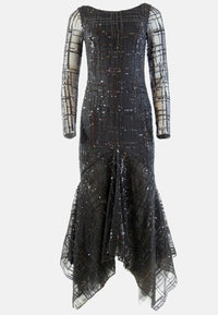 Aline CELI Dress Marry – Maxi Dress Recycled Polyester Sequins High-Low-Mermaid — Ansicht 4