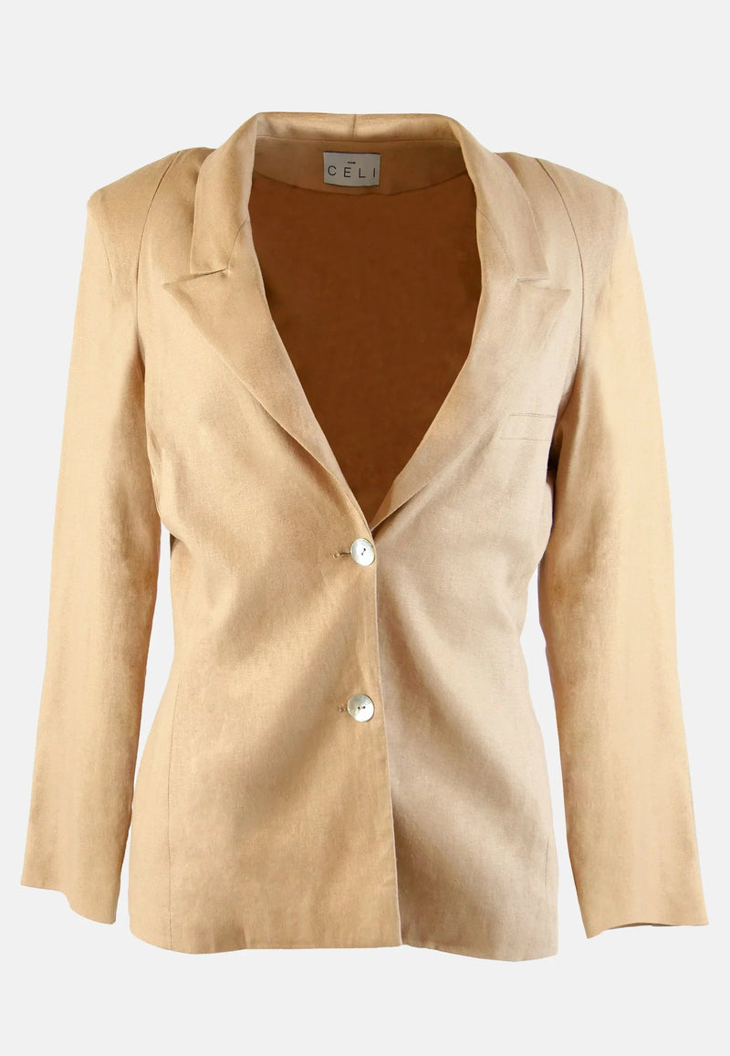 Blazer Sustainable Organic Linen Gabi – classic cut | Organic linen | EU production — Ansicht 6