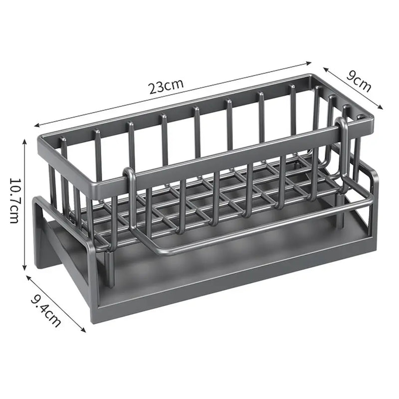 Kitchen Storage Rack Useful Self-draining Sink Shelf Sponge Holder Organizer Hanging Soap Basket Bathroom Cosmetic Shelf — Ansicht 6
