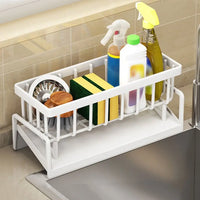 Kitchen Storage Rack Useful Self-draining Sink Shelf Sponge Holder Organizer Hanging Soap Basket Bathroom Cosmetic Shelf — Ansicht 10