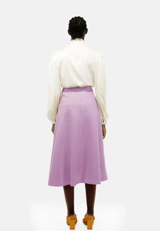 Rock Sustainable Bio-Leinen Mel, Lavendel oder Lila | Midi-Länge | EU-Produktion