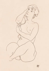 Naked Lady No. 2 by Egon Schiele – Expressionism Fine Art Print Edition — Ansicht 3