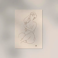 Naked Lady Nr. 2 by Egon Schiele – Expressionismus Kunstdruck Fine Art Edition — Ansicht 2