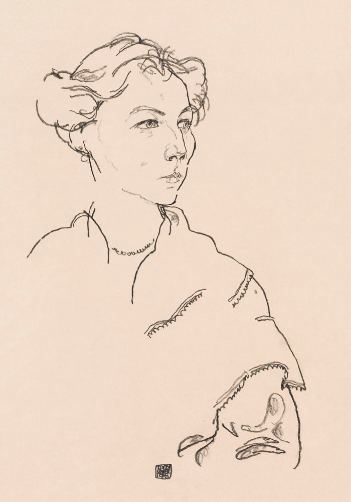 Lilly Steiner by Egon Schiele – Art Print Poster — Ansicht 3