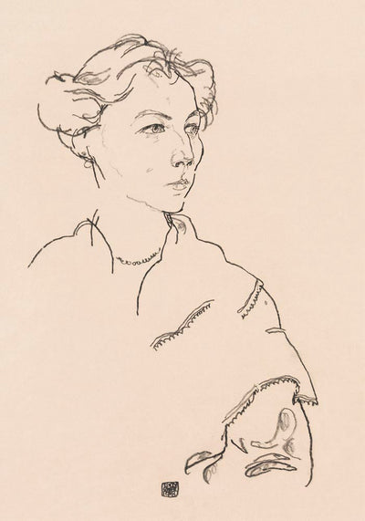 Lilly Steiner by Egon Schiele – Kunstdruck Poster