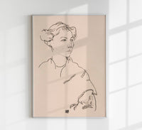 Lilly Steiner by Egon Schiele – Art Print Poster — Ansicht 1