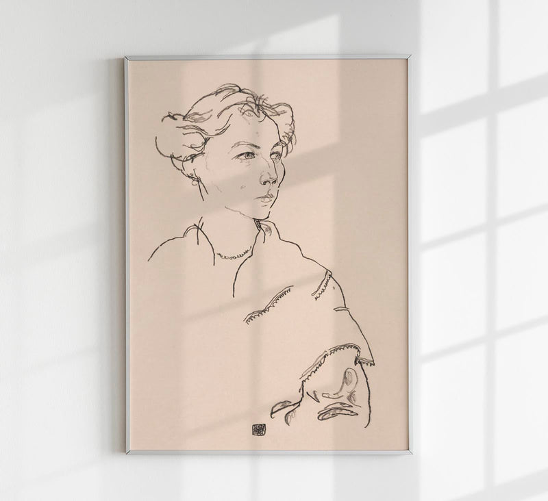 Lilly Steiner by Egon Schiele – Art Print Poster — Patroa Studio