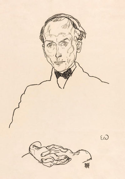 Dr Ernst Wagner by Egon Schiele – Art Print Poster