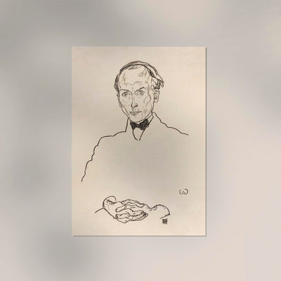 Dr Ernst Wagner by Egon Schiele – Art Print Poster