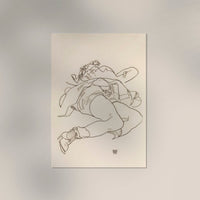 Reclining Woman with Raised Skirt by Egon Schiele – Art Print — Ansicht 2