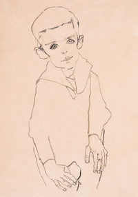 Portrait of Herbert Rainer by Egon Schiele – Kunstdruck — Ansicht 3