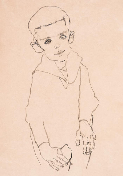 Portrait of Herbert Rainer by Egon Schiele – Art Print