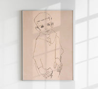 Portrait of Herbert Rainer by Egon Schiele – Kunstdruck — Ansicht 1