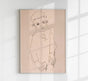 Portrait of Herbert Rainer by Egon Schiele – Kunstdruck