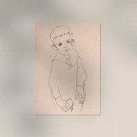 Portrait of Herbert Rainer by Egon Schiele – Kunstdruck — Ansicht 2