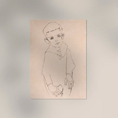 Portrait of Herbert Rainer by Egon Schiele – Art Print
