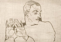 Portrait of Arthur Roessler by Egon Schiele – Kunstdruck — Ansicht 3